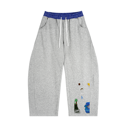 ‘ART’ Plaid Waist Sweatpantz